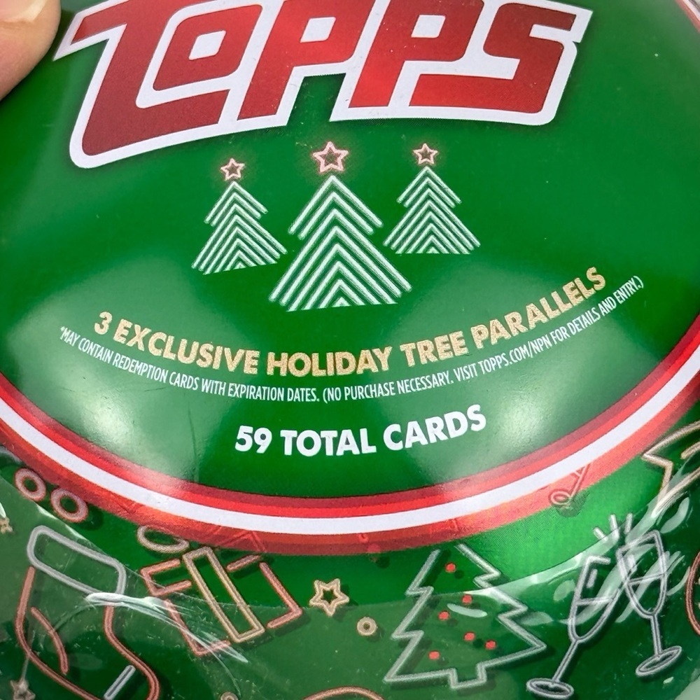 2024 Topps Holiday Tin Ornament MLB Baseball Collector Tin Set NEW & SEALED 5141 - Picture 9 of 10